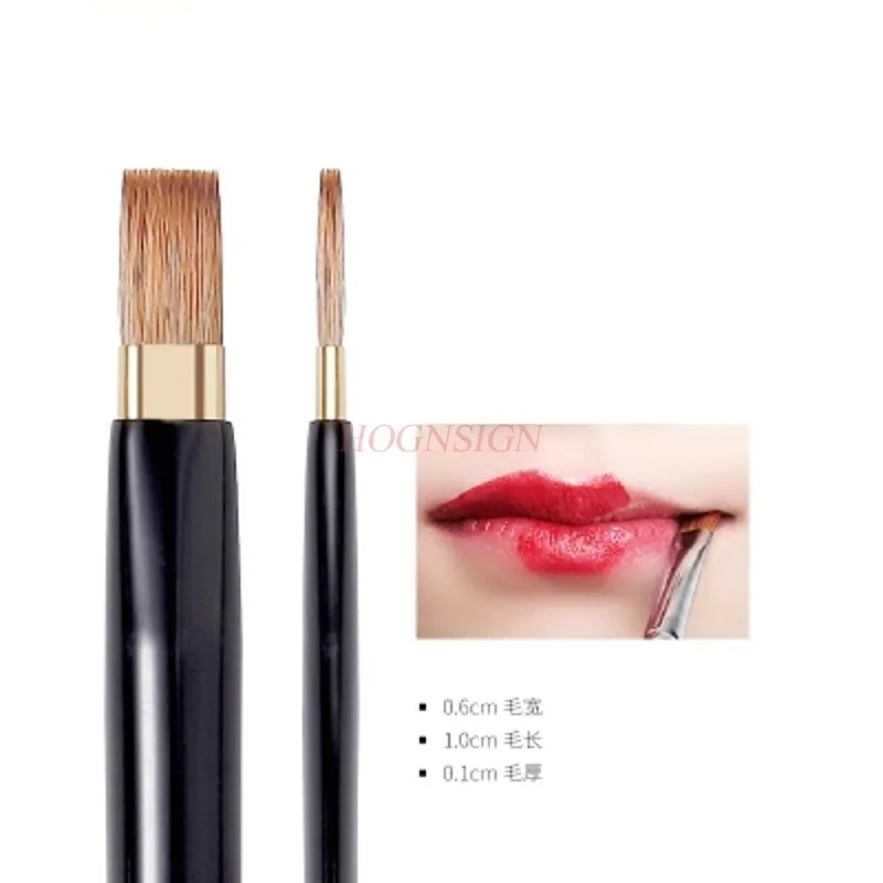 Mane Flat Head Lip Brush Retractable Portable Lip Lipstick Brush Beginner Makeup Concealer Sale