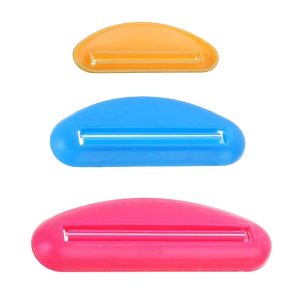 3Pcs/Set ABS Toothpaste Tube Squeezer Dispenser Toothpaste Mustard Hose Clips Reduces Waste Bathroom Supplies 3 Sizes S thrifty