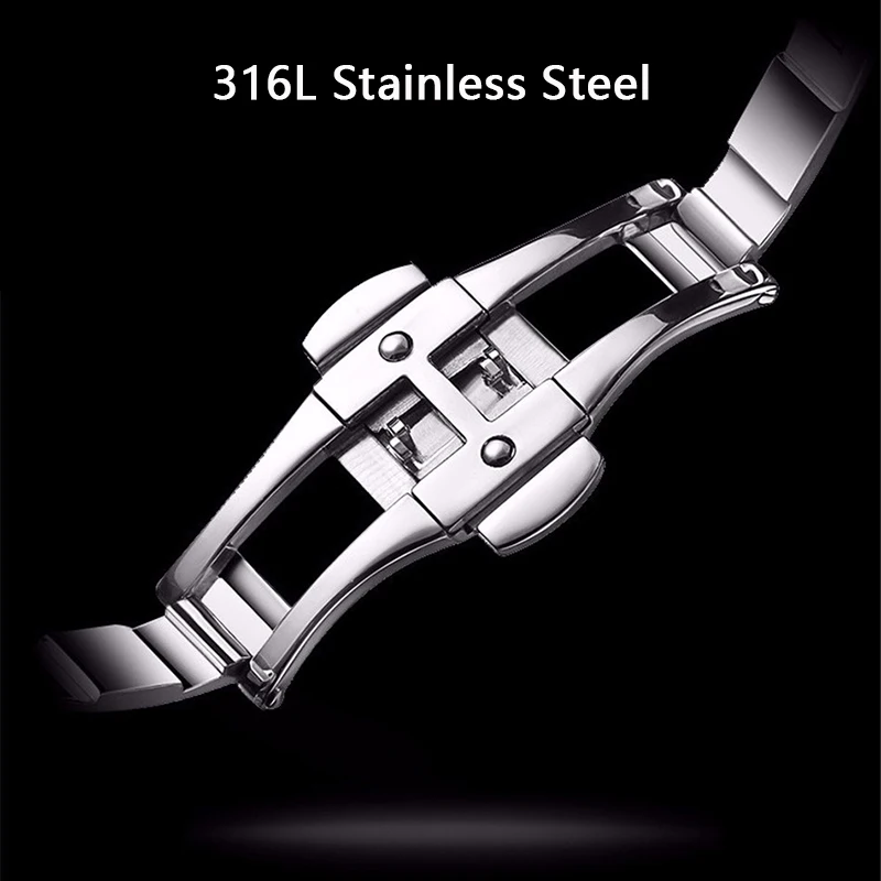 GUANQIN Casual Sport Watches Blue Top Brand Luxury Brand Quartz Watch Men 19018 Watches Stainless Steel Chronograph Wristwatch