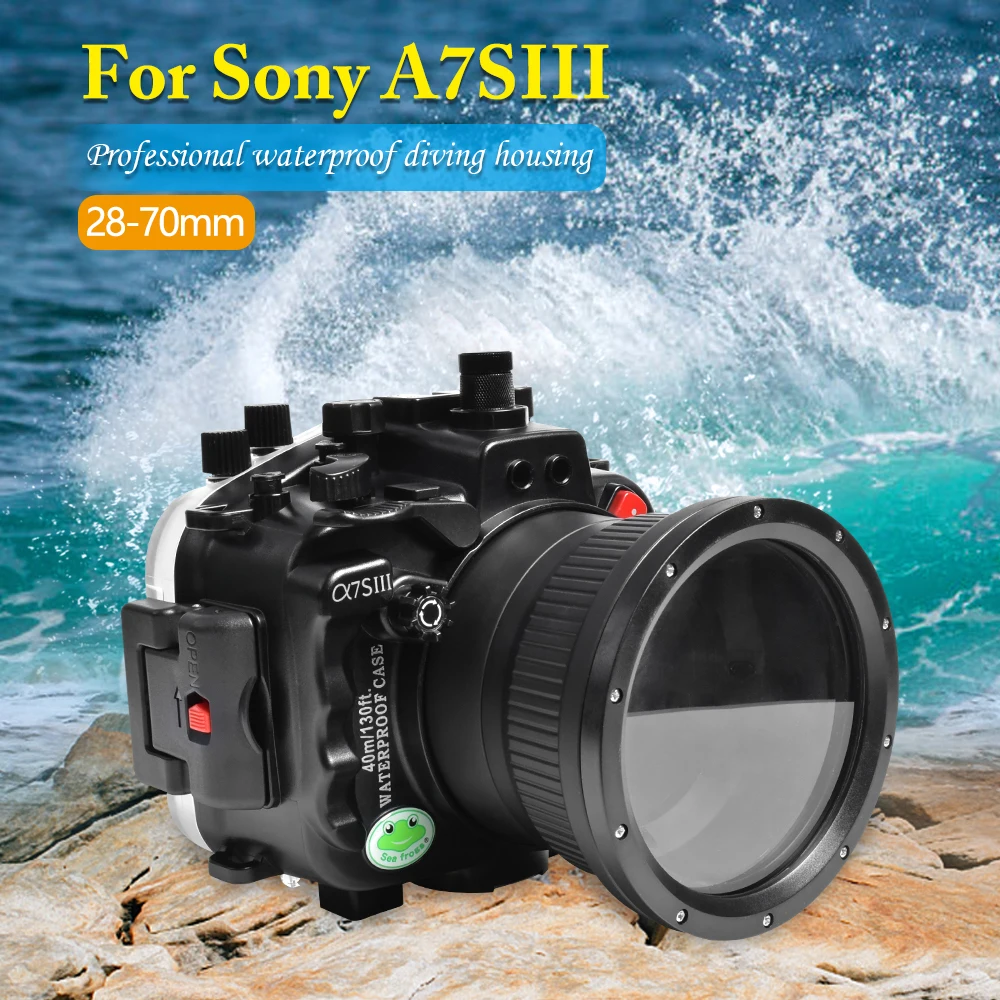 IPX8 Waterproof Underwater 40m/130fit Drifting Surfing Swimming Case Waterproof Diving Housing For Sony A7 SIII