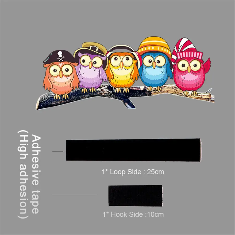 New Removable Car Rear Windshield Sticker Cute Owl Rear Wiper Sticker For Auto Rear Wipers Easter Decoration Gift PVC Material