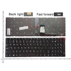 US NEW Keyboard For Lenovo Ideapad 510-15 510-15ISK 510-15IKB 310-15 310-15ISK 310-15ABR V110-15AST V110-15IAP V110-15IKB E52-80