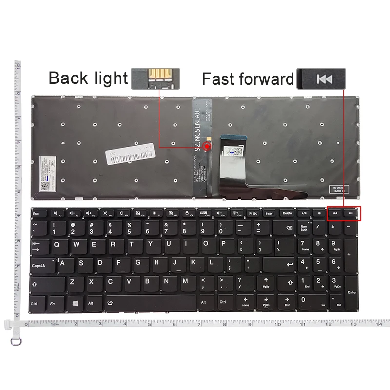 Nowa amerykańska klawiatura do Lenovo Ideapad 310-15ABR 510-15IKB V110-15ISK V110-15IAP V110-15IBR 110-15IBD