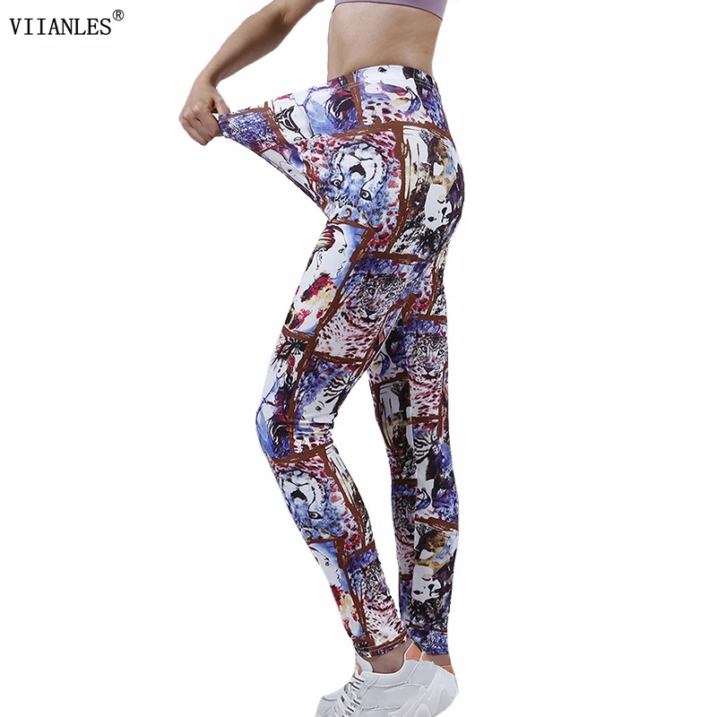 VIIANLES Beauty Women Yuga Leggings Gym Leggins Sport Fitness Woman Workout Leggins Ladies Sexy Exercise Trousers