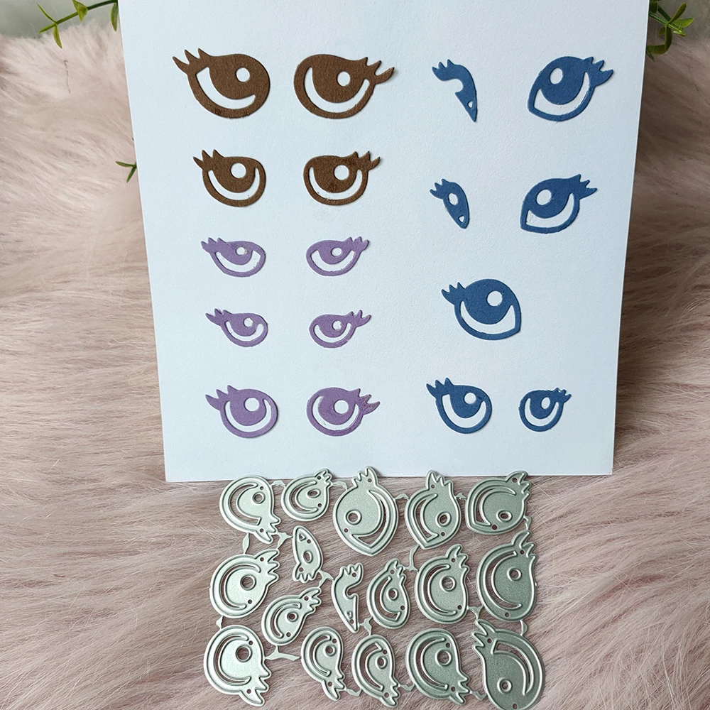 New Eyes eyelashes metal cutting die mould scrapbook decoration embossed photo album decoration card making DIY handicrafts