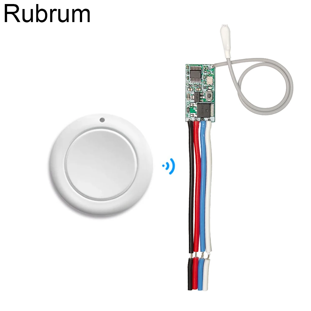 

Rubrum DC 3.7V 6V 12V 1CH 433mhz Wireless RF Remote Control Switch Mini Module and Transmitter For Electronic Door Lock Light