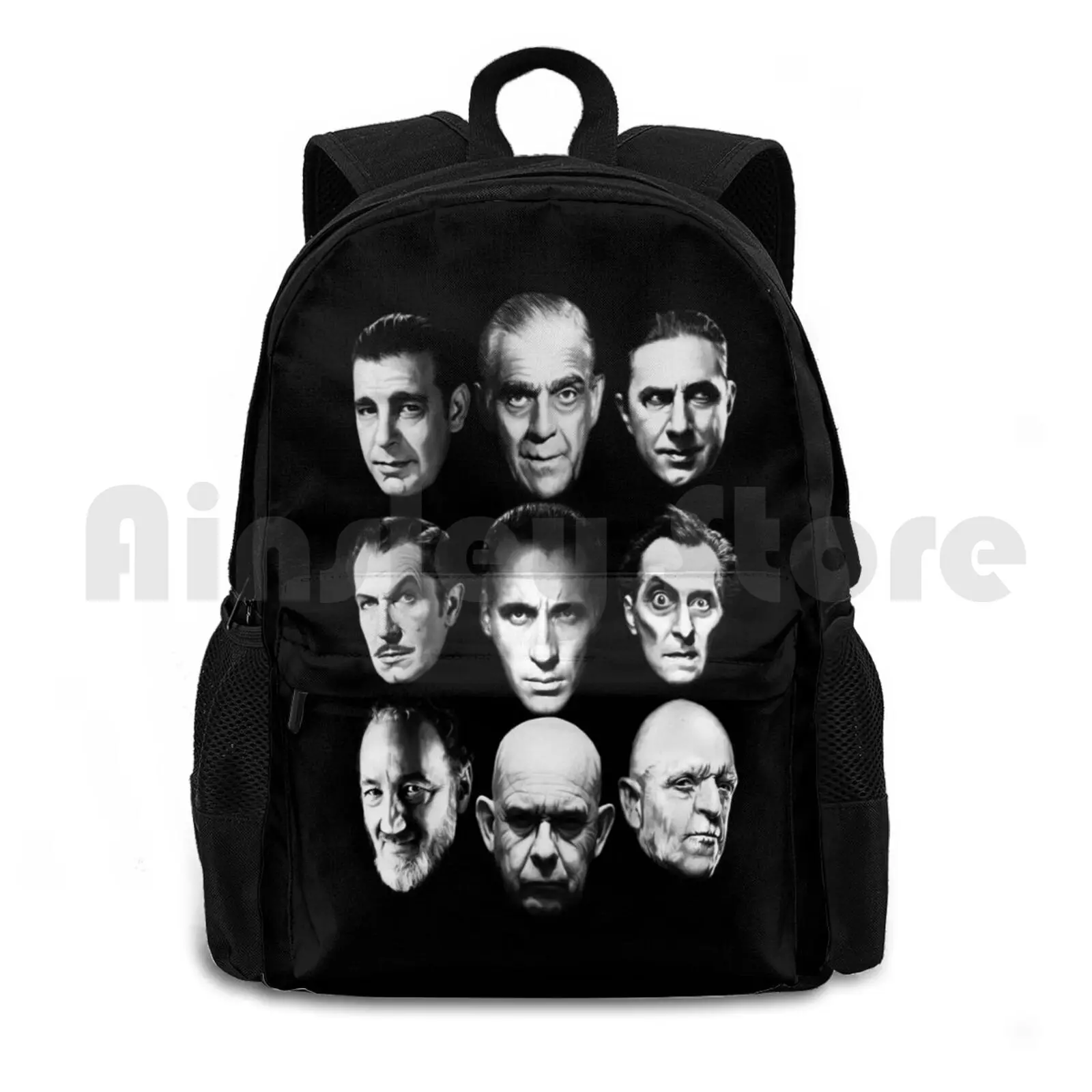 

Masters Of Horror Outdoor Hiking Backpack Waterproof Camping Travel Horror Movie Movies Actor Actors Star Classic Universal