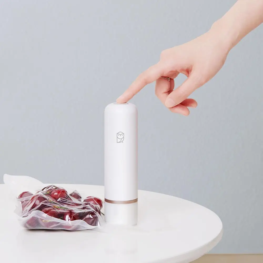 Original Youpin Miaomiaoce Mini USB AIR ปั๊มสูญญากาศ 2 โหมด 3L/Min เก็บอาหารปั๊มดูด + 9 การบีบอัดกระเป๋า