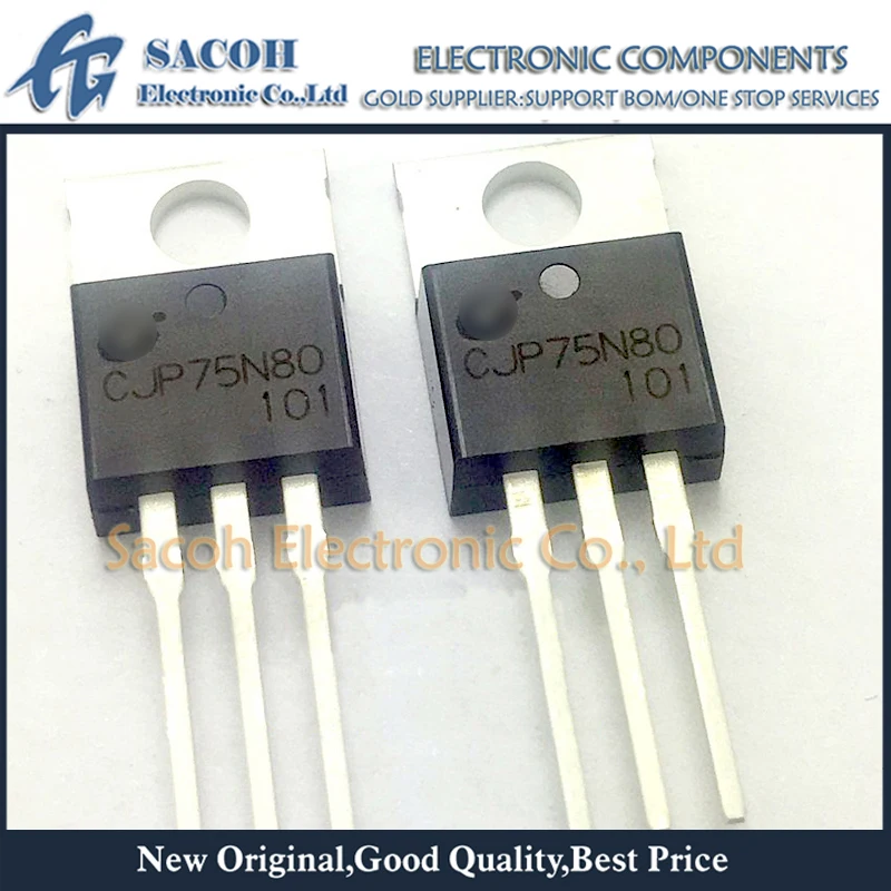 MOSFET de puissance d'origine, 10 pièces/lot, CJP75N80 75N80 ou CMP75N80 ou FBM75N80 ou HM75N80 TO-220 75A 80V