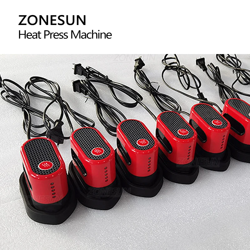 ZONESUN Small Handheld Clothes Shoes Heat Press Machine Thermal Transfer Printer Sublimation Tool