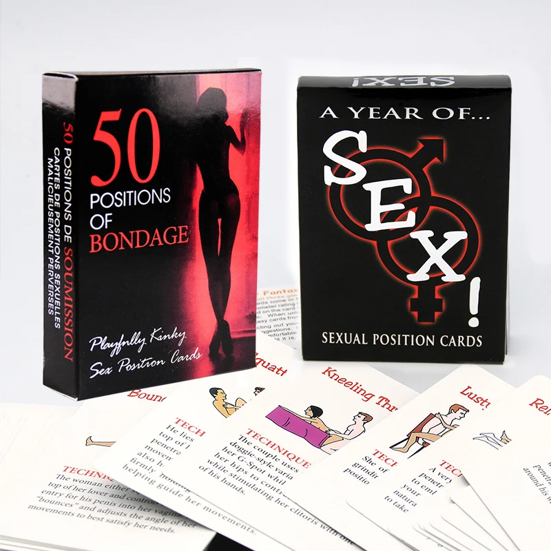 Oracle Tarot Cards 50 Positions Of Bondage Interactive Board Card Game Toy English Divination Tarot Family Party Playing Cards