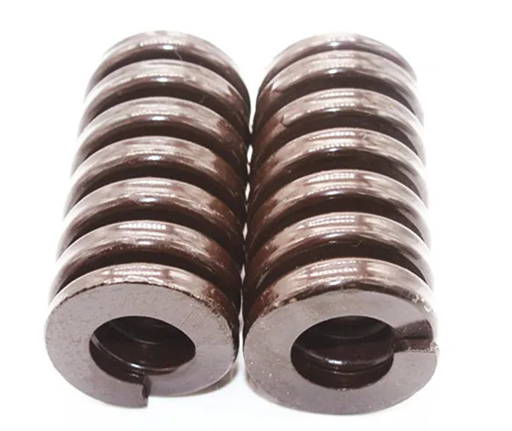 2Pcs brown Load Spiral Stamping Compression Die Spring Outer Diameter 30mm Inner Diameter 15mm Length 30-200mm