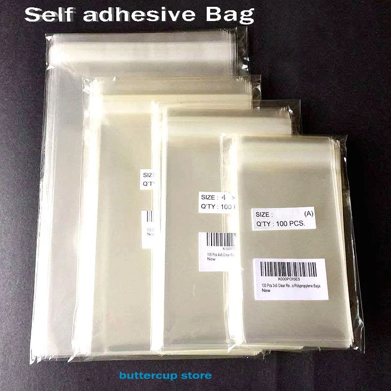 Bolsas de plástico OPP autoadhesivas transparentes, bolsas de fiesta para dulces, galletas, bolsas de embalaje de regalo, bolsas pequeñas transparentes de celofán