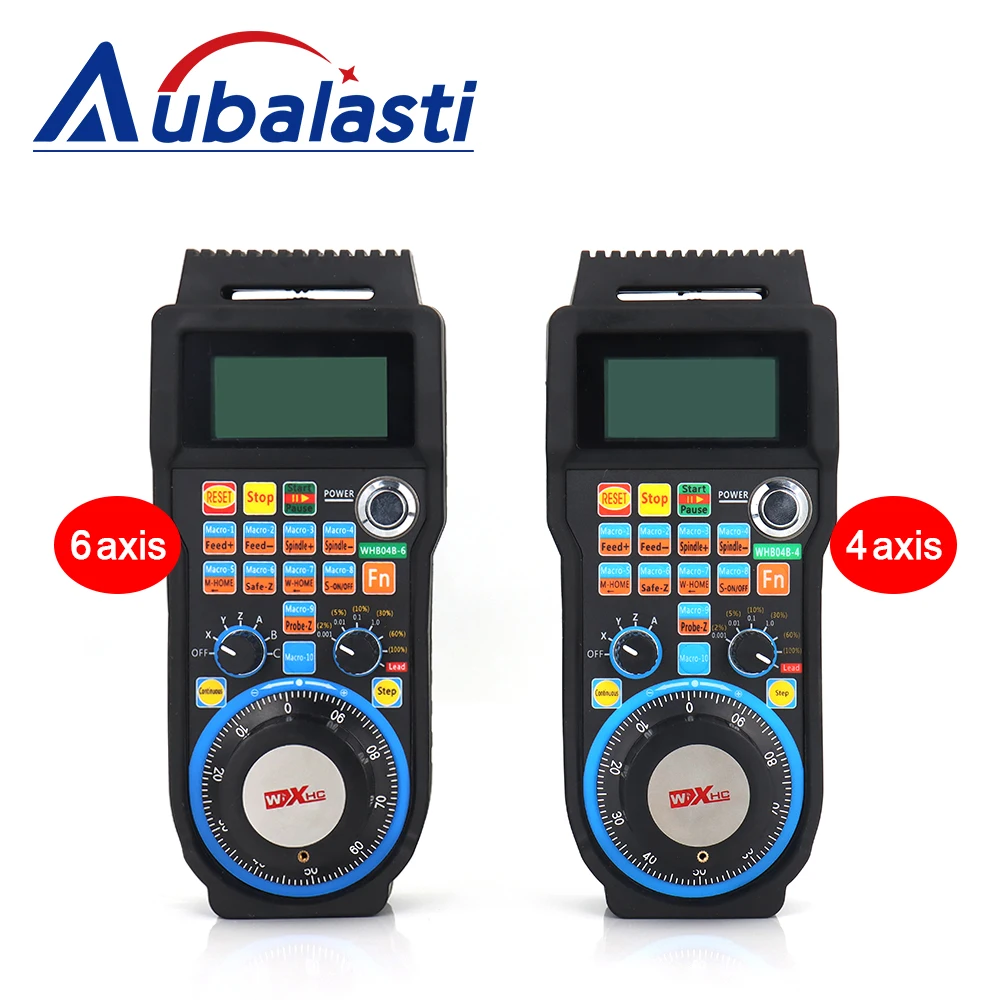 Aubalasti XHC CNC Mach3 Drahtlose Drehmaschine Handrad WHB04B MPG Anhänger Handrad 4 achsen 6 achsen USB Empfänger für CNC Fräsen maschine