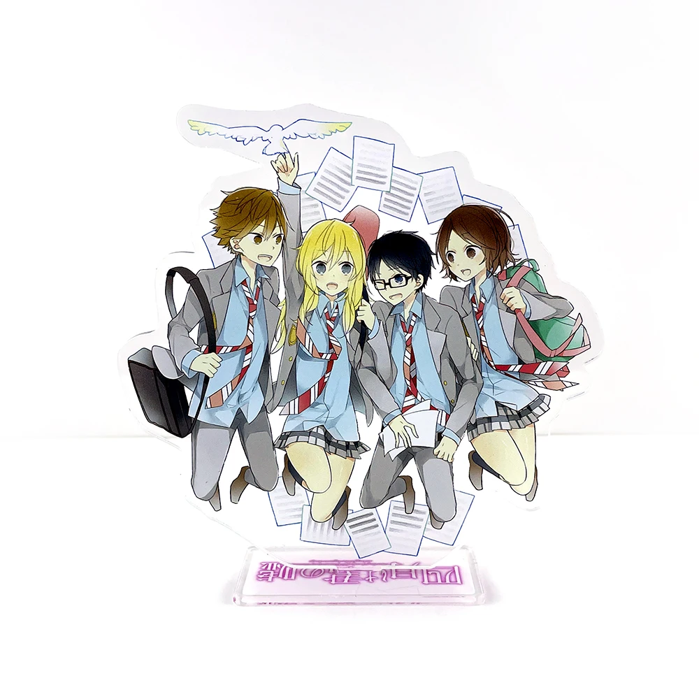 Your Lie in April Shigatsu wa Kimi no Uso Arima Kousei Miyazono Kaori acrylic stand figure model plate holder cake topper anime