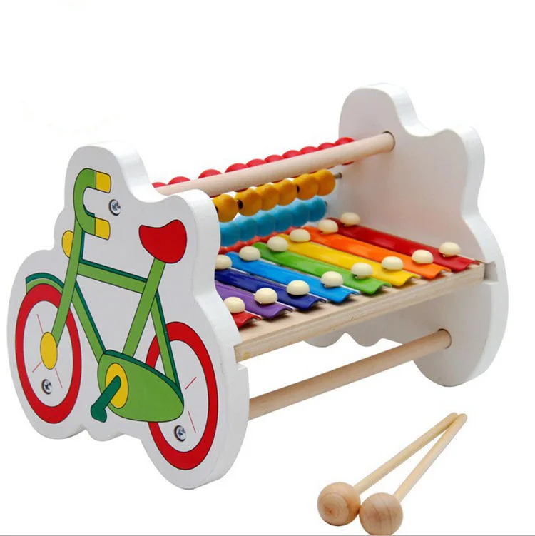 Young Children Boys And Girls Puzzle Music Toys 6-8-10 Months Baby Eight Sound Wood Piano 1-2-3 Years Old Educational Unisex