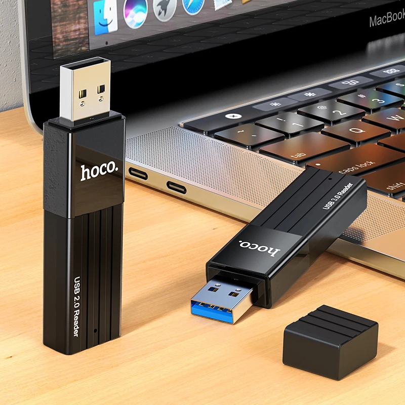 Hoco 2 em 1 leitor de cartão usb 3.0 2.0 para sd/tf cartão leitor de memória multi-cartão usb escritor adaptador flash drive portátil acessórios