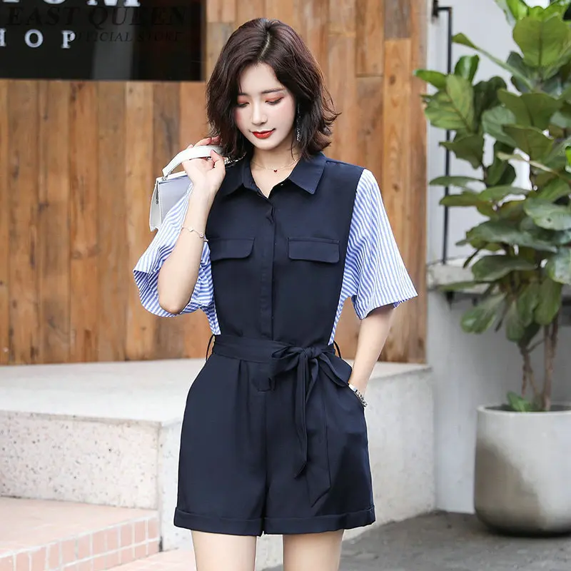 Elegant Jumpsuits สำหรับผู้หญิง 2019 ฤดูร้อนชีฟอง Overalls Playsuits Patchwork เสื้อ Bodysuit กางเกงขาสั้นกางเกงขาสั้นกางเกงขาสั้นกางเกงขาสั้นกางเกงขาสั้นกางเกงขาสั้นกางเกงขาสั้นกางเกงขาสั้นกางเกงขาสั้น Jumpsuit 2019 DD2284