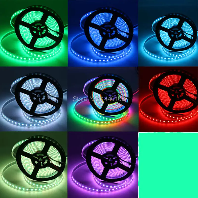 20m/lot WS2812 74LED/m White PCB Non-Waterproof 5V LED Strip 5050 RGB SMD Built-in Addressable Color LED Pixels Strip Light