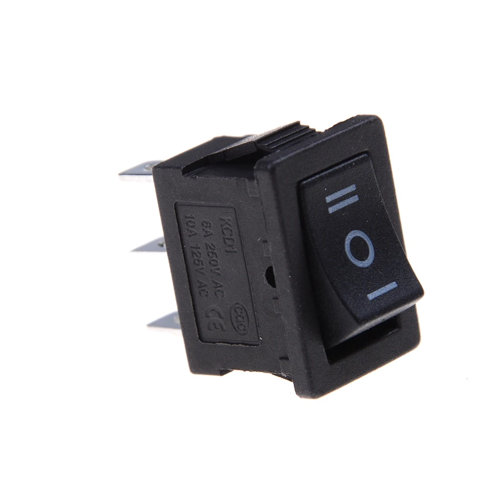 Interruptor basculante de 3 pines para barco, interruptor SPDT On/Off/On AC 6A/250V 10A/125V, 21x15x21mm, 5 unids/lote