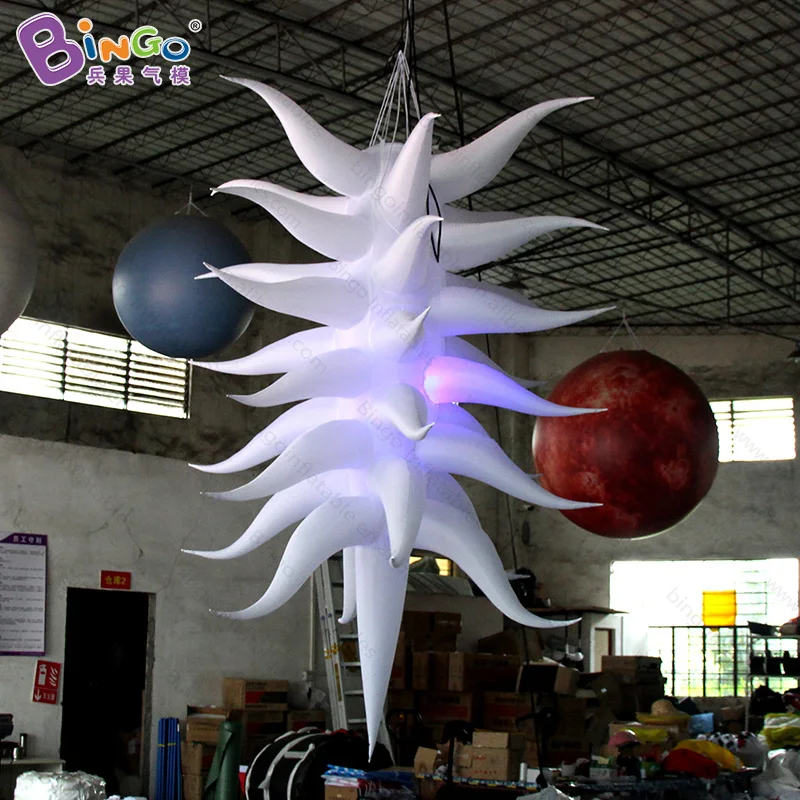 

Exquisite 3 Meters Inflatable Star Light for Decoration / Color Illuminated Star Balloon for Display Toys