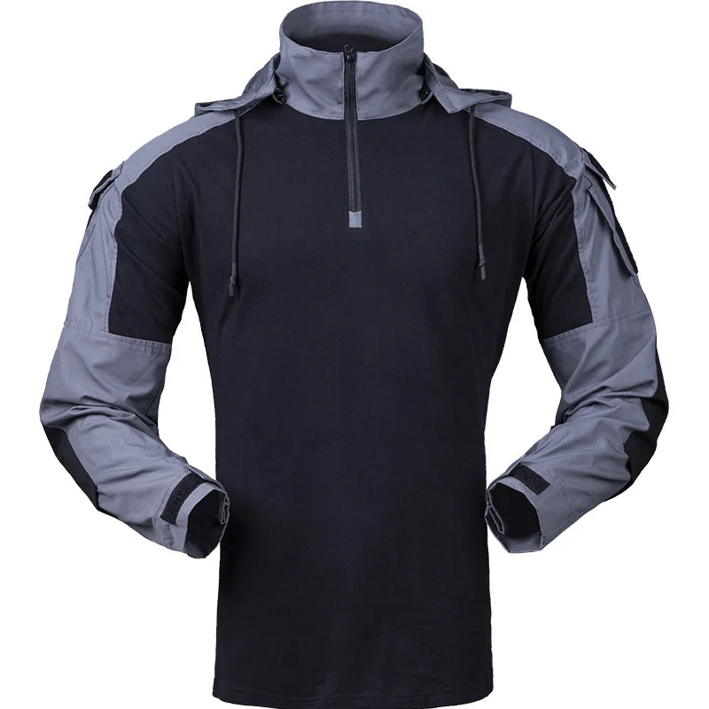 

Gen3 Hooded Camo Uniform Shirt Fan CS Field Training Tops Men Outdoor Sport Hiking Shirts