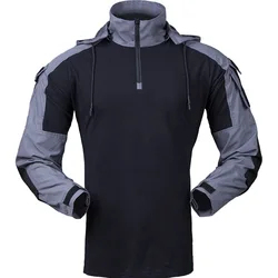 Gen3 Hooded Camo Uniform  Shirt  Fan CS Field Training Tops Men Outdoor Sport Hiking Shirts