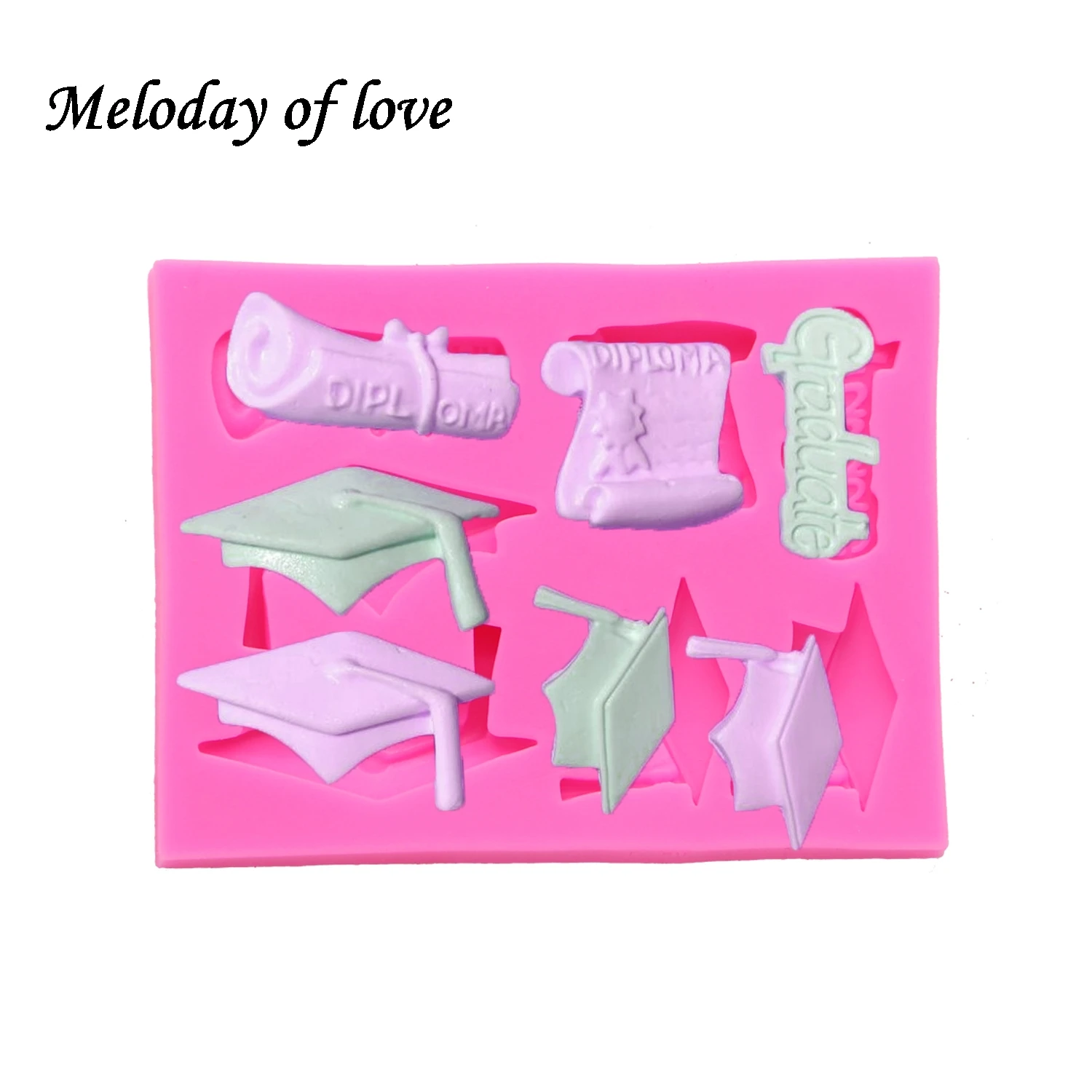 

Graduation doctor hat Sugarcraft Silicone Mold Fondant Forms Baking Chocolate Molds Cake Decorating Tools Resin Clay MoUld T1415