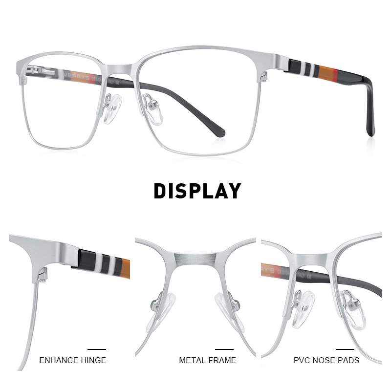 MERRYS DESIGN Classic Gold Reading Glasses For Men Computer Reader Blue Light Blocking Anti Glare Filter Magnification Glasses
