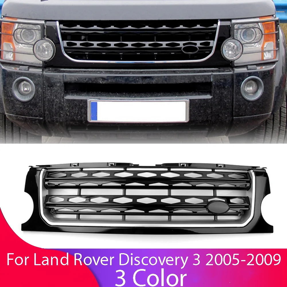 For Land Rover L319 Discovery 3 LR3 2005 2006 2007 2008 2009 Car Accessory Front Bumper Grille Centre Panel Styling Upper Grill