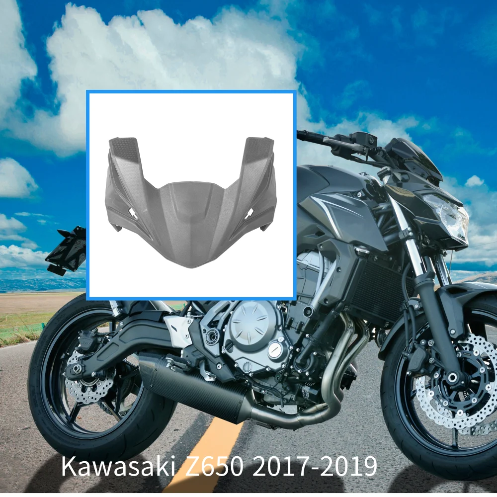 

Motorcycle Front Headlight Upper Cover Protection For Kawasaki Z650 Z 650 2017-2019 2018 Injection Fairing Unpainted Accessories