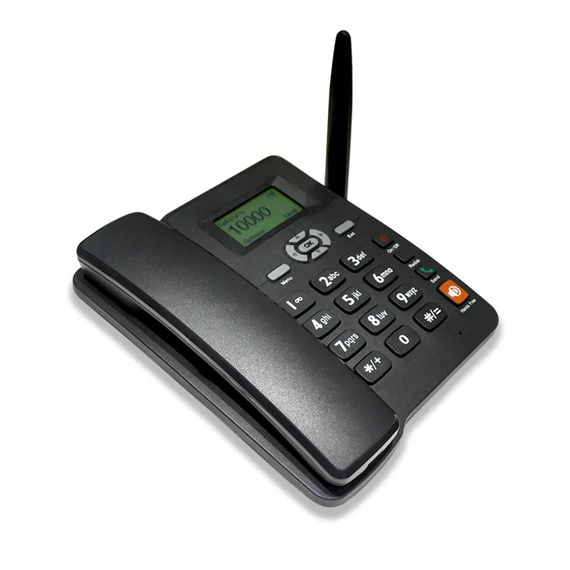 2 Sim card 2G GSM fixed wireless phone FWP Lansline phone SMS Call in/out Suit Telemarketing Alarm  desktop Fixed phone