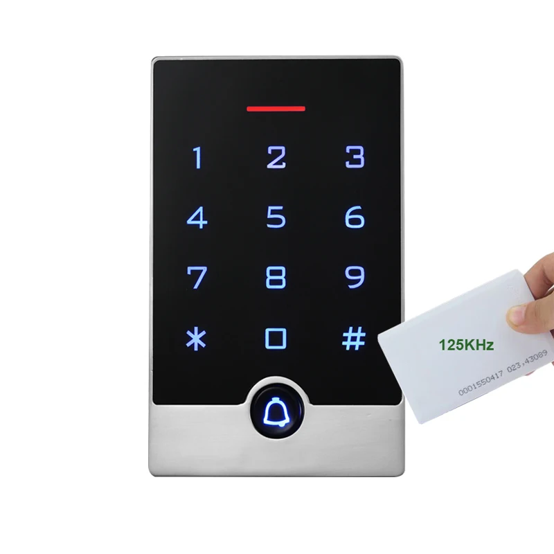 

IP68 Waterproof Standalone RFID Access Control System T15 Metal Touch Keypad Door Access Controller With ID/IC Card Reader