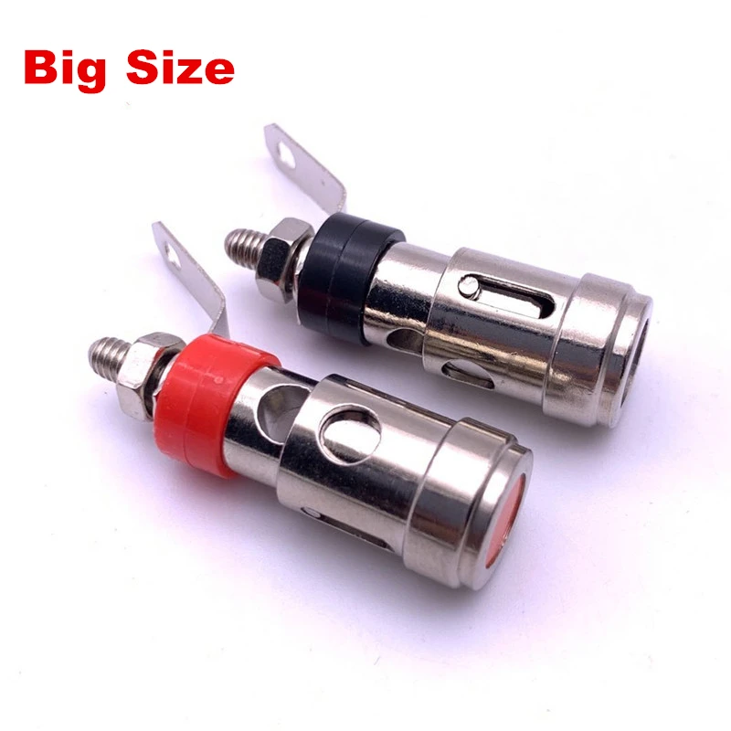 النيكل مطلي دفع نوع صغير الربيع محطة مكبر صوت مكبر للصوت الربيع الذاتي قفل المقبس محطة محول ملزمة آخر