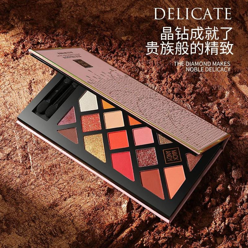 

Роскошная Палитра теней для век с кристаллами, бриллиантами, матовыми сияющими блестками, долговечными, мягкими, пигментированными, водонепроницаемыми, блестящими, для макияжа глаз
