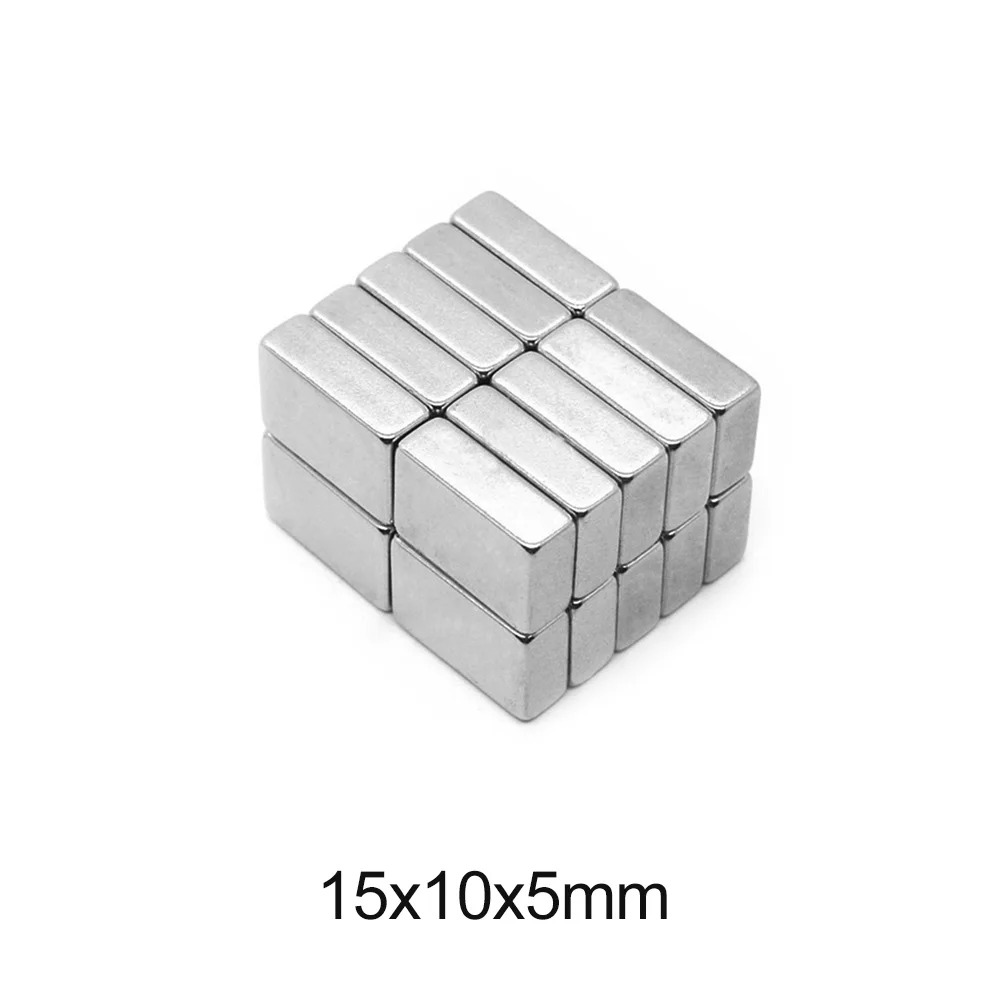 15x10x5 Block Rare Earth Magnet 15X10 Rectangular Neodymium Magnet 15x10x5mm Permanent NdFeB Magnets 15*10*5