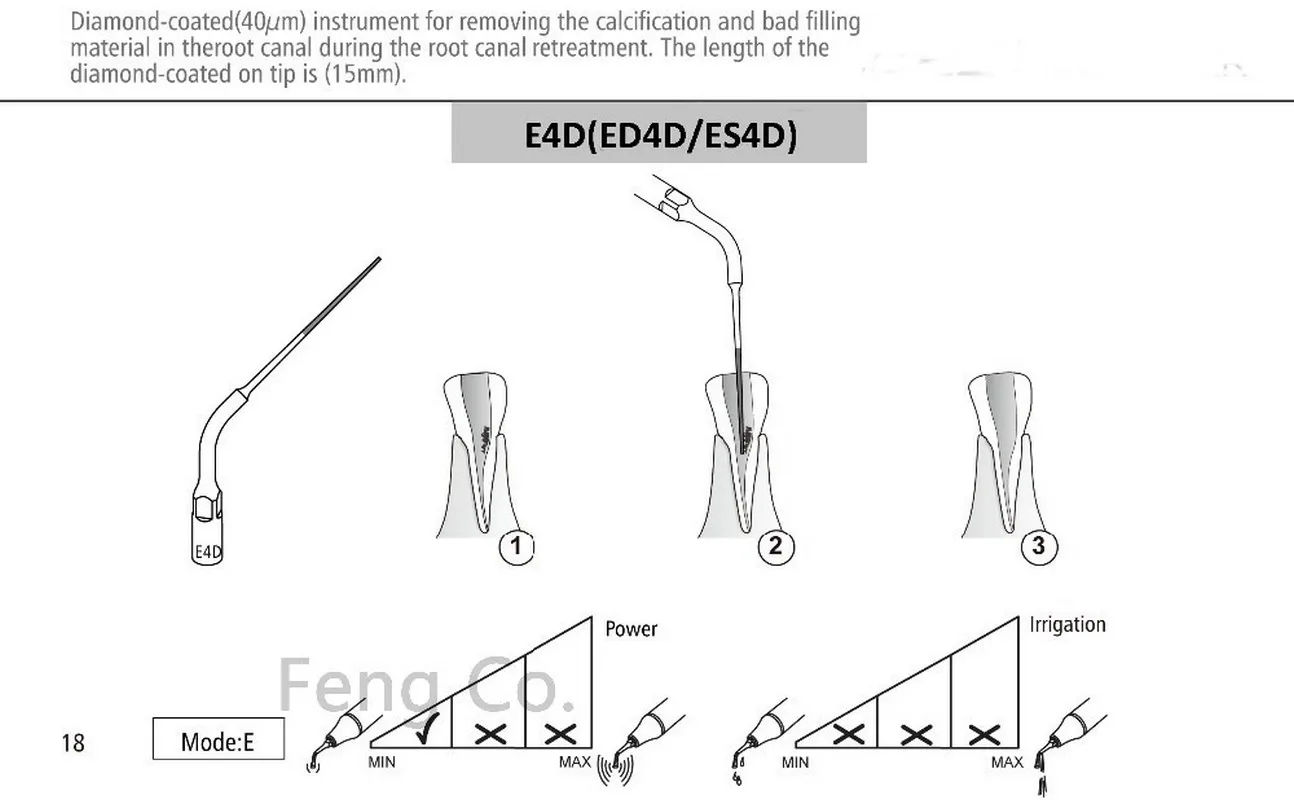 ES4D Ultrasonic Scaler Tips For SIRONA SIROSON Handpiece Endo Perio Dental Scaling Tip Dentist Teeth Whitening