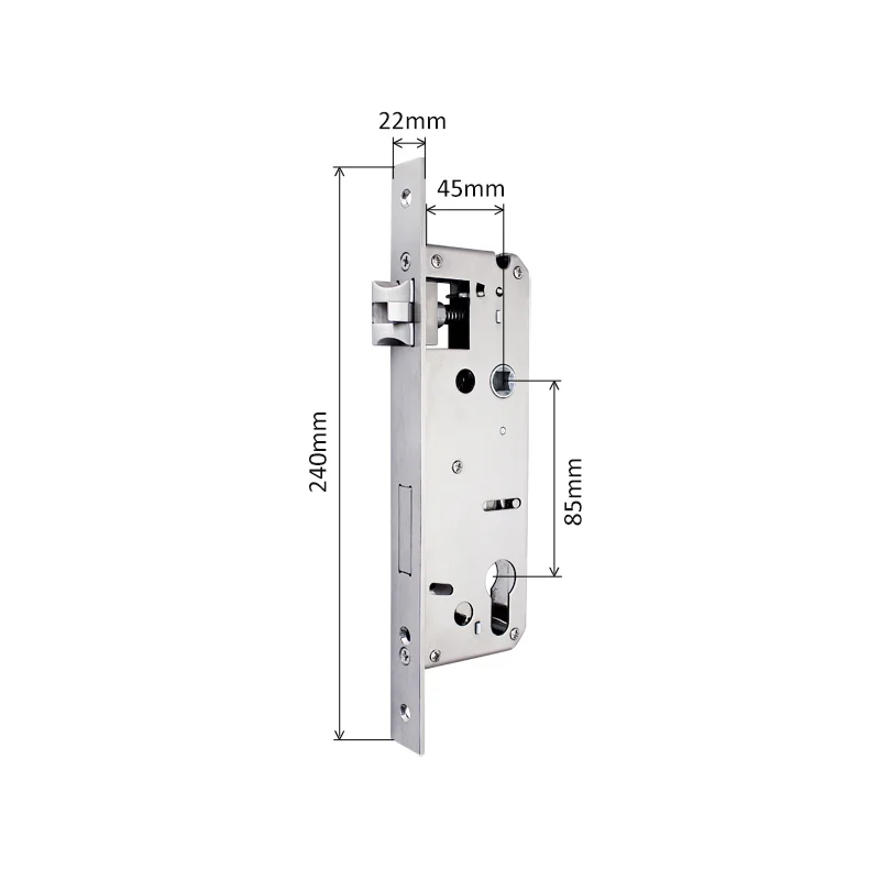 3585 4585 6085 schloss Körper Einsteckschloss für Aluminium tür Smart Lock