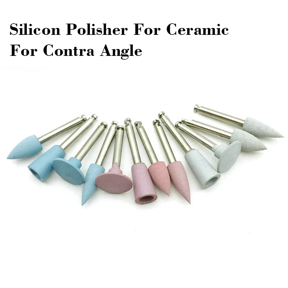 Composite Dental Silicone Polisher Ceramic Porcelain Teeth Polishing Tool For Low-Speed Handpiece Contra Angle/Right Angle