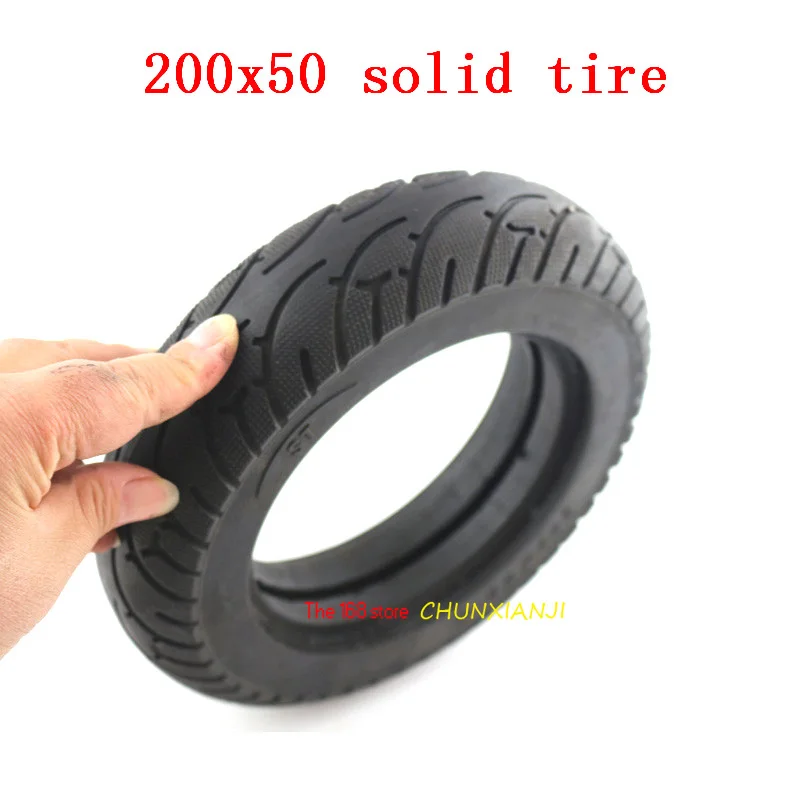 Good quality Mini folding electric scooter balancing car tires with slotted up 8 inch tire, small dolphin200X50 solid tire200*50