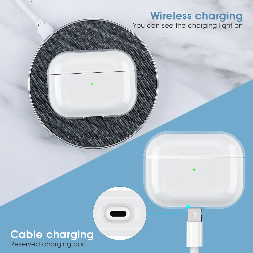 حافظة صلبة شفافة لأجهزة AirPods ، غطاء لجهاز AirPods Pro 2023 ، AirPods 3 ، 2 ، 1 ، Pro 2nd Gen ، 2022