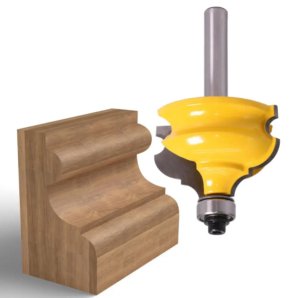 SHERUI 1PC 8Mm Shank Klasik & Bead Molding & Edging Router Bit-tenon Cutter untuk Alat Pertukangan