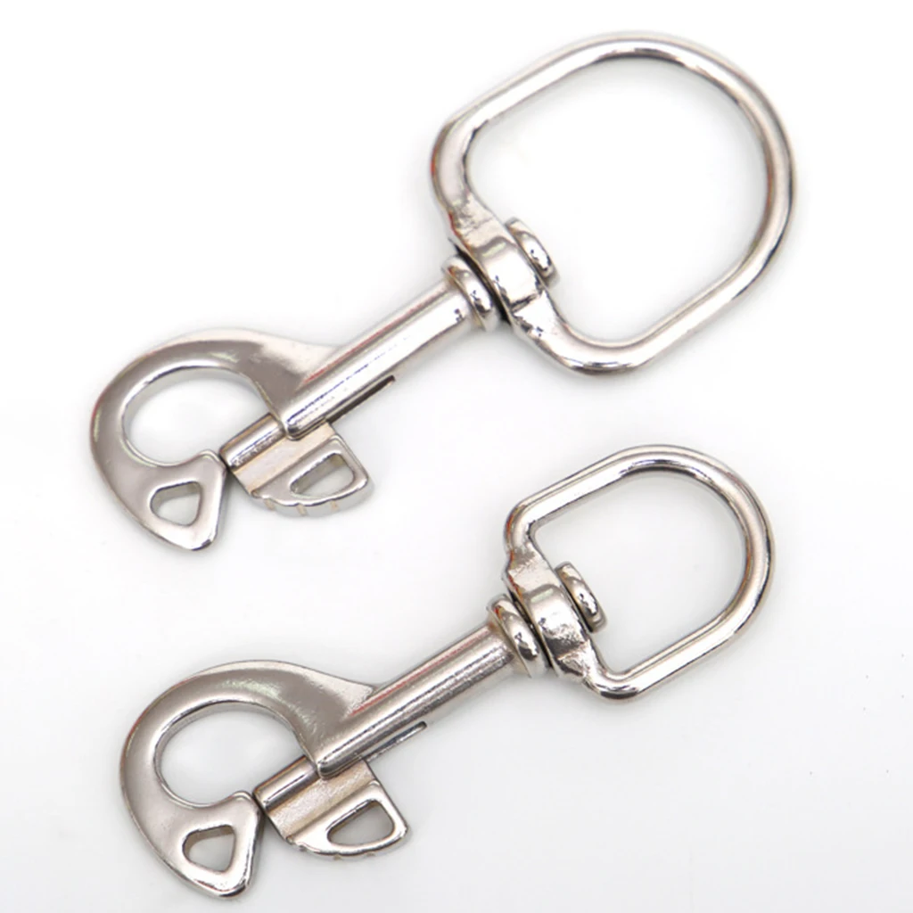 Stainless Steel Hook Swivel Eye Bolt Snap Clip for Scuba Diving SMB Dog Leash