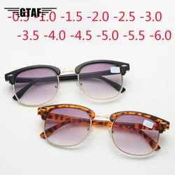 -0.50 -1.0 -1.5 -2.0 -2.5 -3.0 -3.5 -6.0 Men and Women Myopia Sunglasses Eye Gray Gradient Glasses Men Glasses Frame Anti-UV400