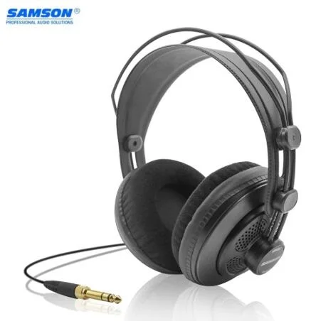 Original Samson SR850 Monitoring Headset Velour Earcup Semi-Open Monitor Headphone For Studio Recording Karaoke Game