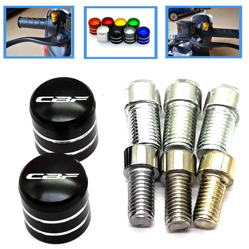 For Honda CBF1000 CBF600 CBF190 CBF Motorcycle rearview mirror thread bolts rear view adapter screws Decorative cover