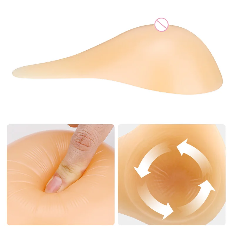 ONEFENG New Design Breathable Fake Silicone Breast Form Artificial Boob Prosthesis for Women Mastectomy 180-600g/pc