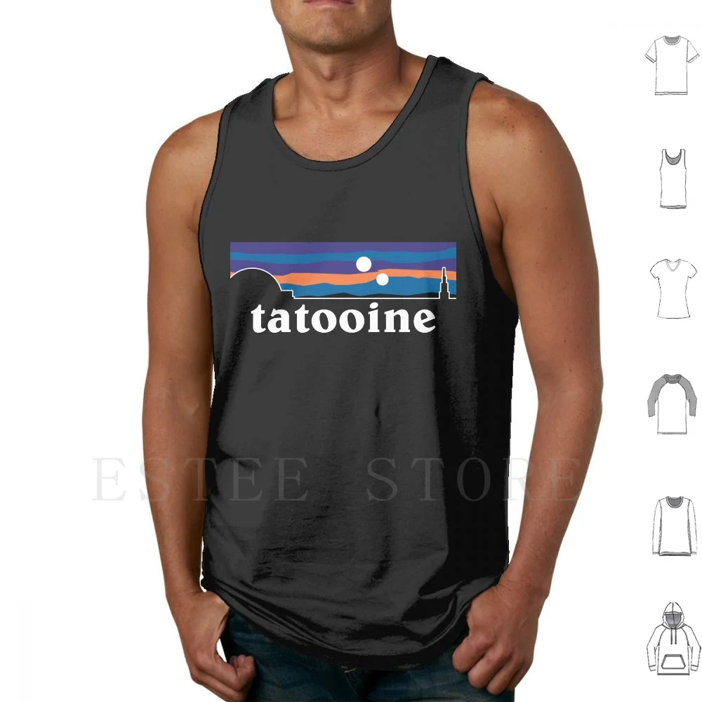 Tatooine Outfitters Tank Tops Vest Droid Droids Tatooine C3po R2d2 Geek Grunge Vintage Grungy Minimalist Lucas Jedi Sith