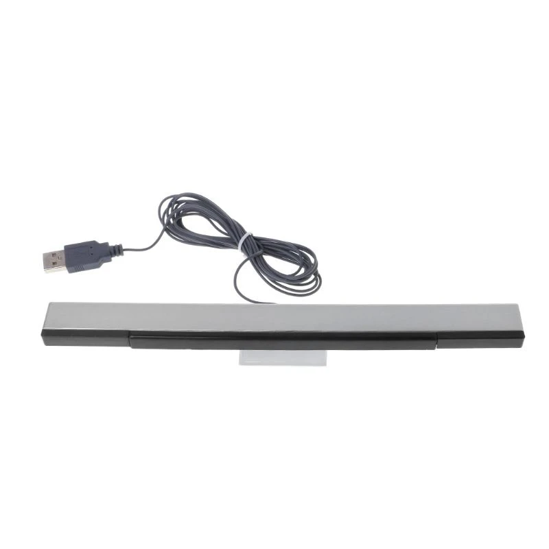 USB Wired Sensor Bar for WII Replacement Infrared IR Ray Motion Sensor Signal Receiver for Wii System with Stand