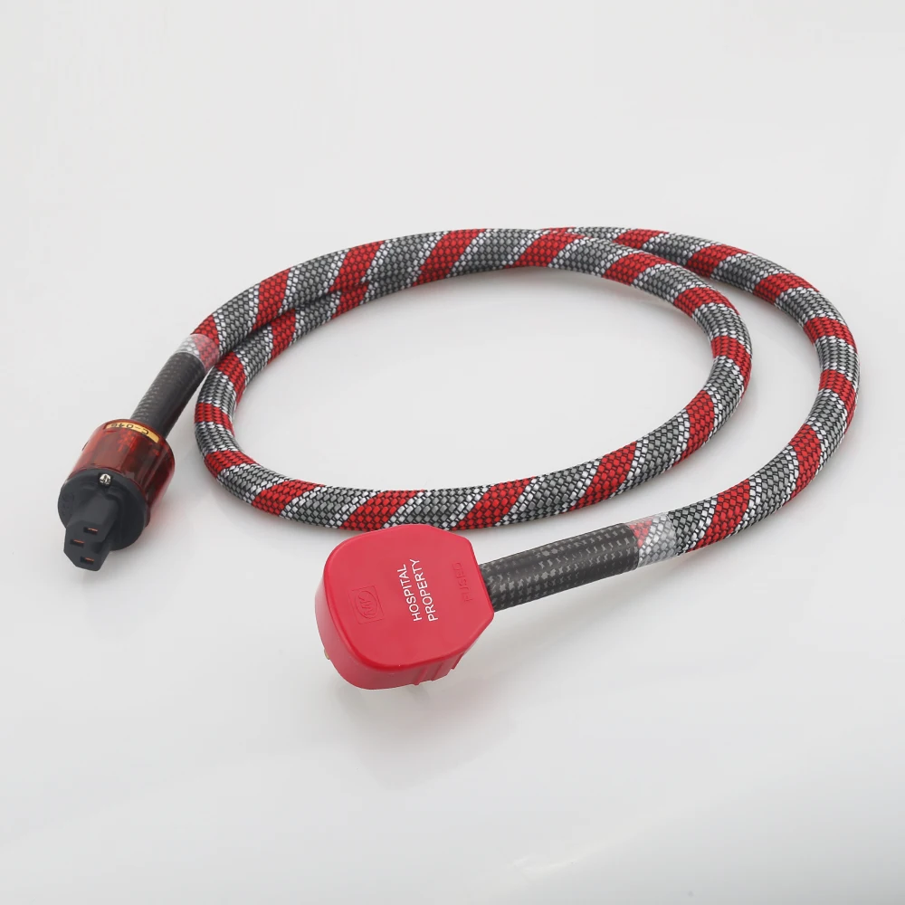 Hi-Fi Audio Чистая медь Многопроводящий кабель питания из Великобритании Кабель питания Audiphile Кабель питания Hi-Fi Шнур питания переменного тока